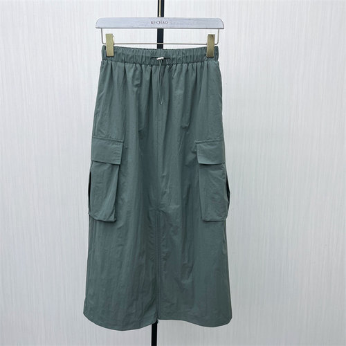 fei●2025秋季新品 工装半身裙女松紧腰显瘦休闲通勤直筒裙子7310