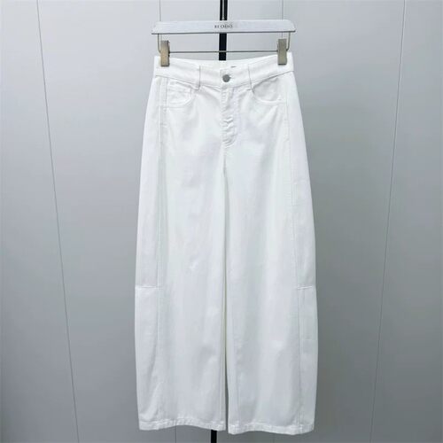 迪●2026秋季新品 阔腿牛仔裤女高腰显瘦宽松百搭休闲长裤2883