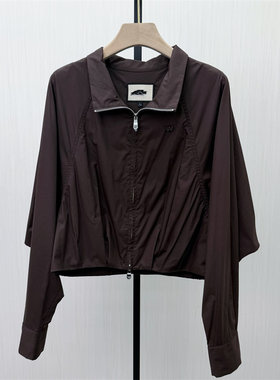 良月●2026春季新品 风衣外套女宽松休闲小个子短款工装夹克7334