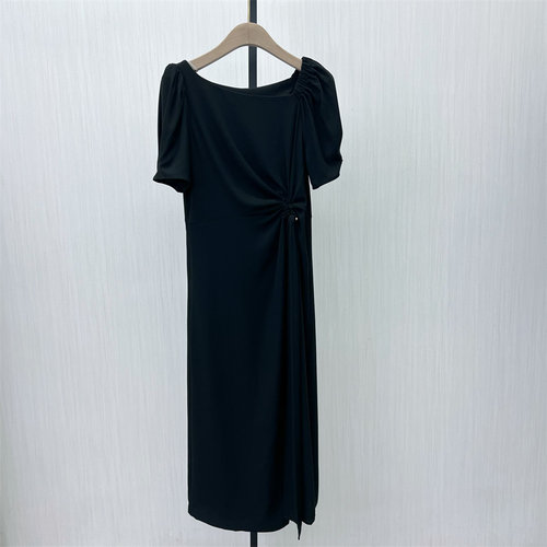 良月●2025夏季新品 连衣裙女高级感小黑裙气质淑女显瘦a字裙2683