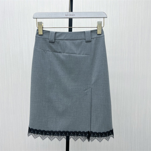 西装 新品 半身裙女高腰显瘦气质通勤直筒裙子568 2025秋季 艾