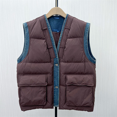 C●2025冬季新品 羽绒服马甲女短款白鸭绒背心保暖马夹外套9200