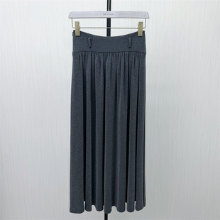 良月●2026春季新品 伞裙半身裙女高腰显瘦气质百搭大摆长裙7016