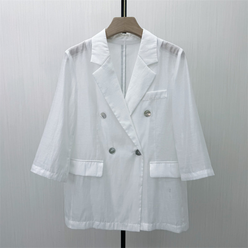 恩●2026夏季新品 轻薄西装外套女时尚休闲宽松百搭防晒罩衫850图片