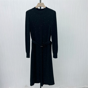 内搭长袖 司 针织连衣裙女修身 新品 打底毛衣裙子0010 2025冬季