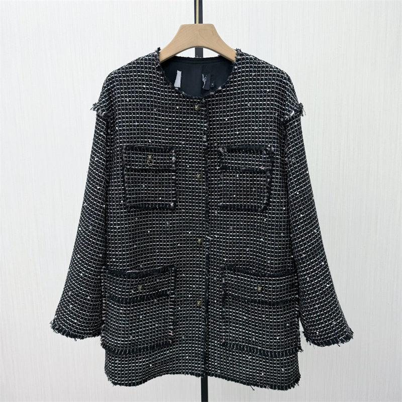 S●2026春季新品 小香风夹克外套女气质宽松通勤粗花呢大衣313,女装/女士精品,短外套,淘宝优惠券,粉丝福利购,淘宝优惠卷