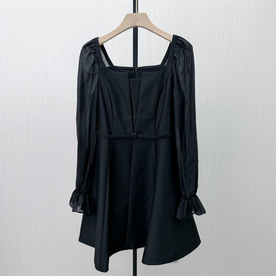 乂●2026春季新品 赫本风连衣裙女气质淑女显瘦小黑裙2962