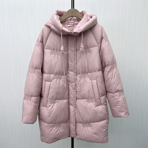 C●2025冬季新品 羽绒服女中长款时尚宽松加厚百搭保暖外套9211