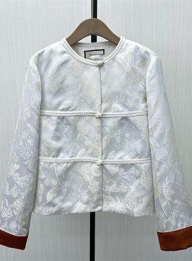 良月●2025冬季新品 新中式盘扣轻便保暖防寒夹棉棉服外套7505