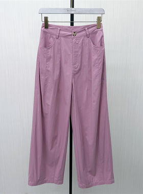 fei●2026夏季新品 阔腿裤女高腰显瘦宽松休闲直筒通勤长裤6139
