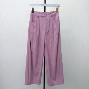fei●2026夏季新品 阔腿裤女高腰显瘦宽松休闲直筒通勤长裤6139