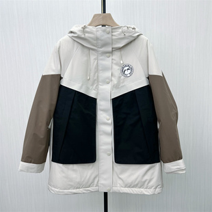 工装 fei 派克服女宽松休闲中长款 新品 防风羽绒服8234 2025冬季