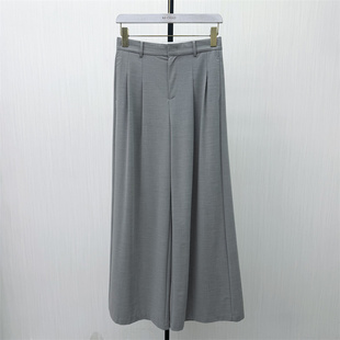 良月●2026夏季新品 西装阔腿裤女高腰显瘦宽松休闲通勤长裤6246