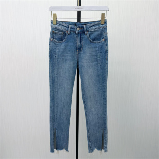 直筒牛仔裤 新品 女高腰显瘦弹力修身 长裤 666 恩 铅笔裤 2026春季