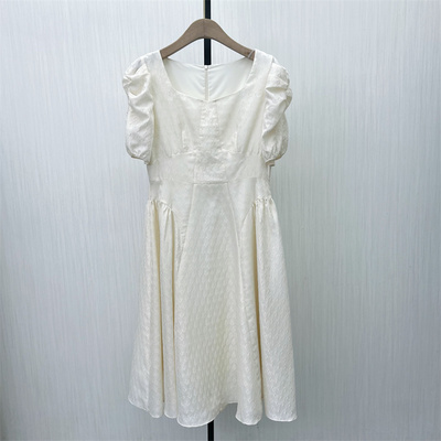 良月●2025夏季新品 法式连衣裙女气质显瘦小清新a字茶歇裙5235