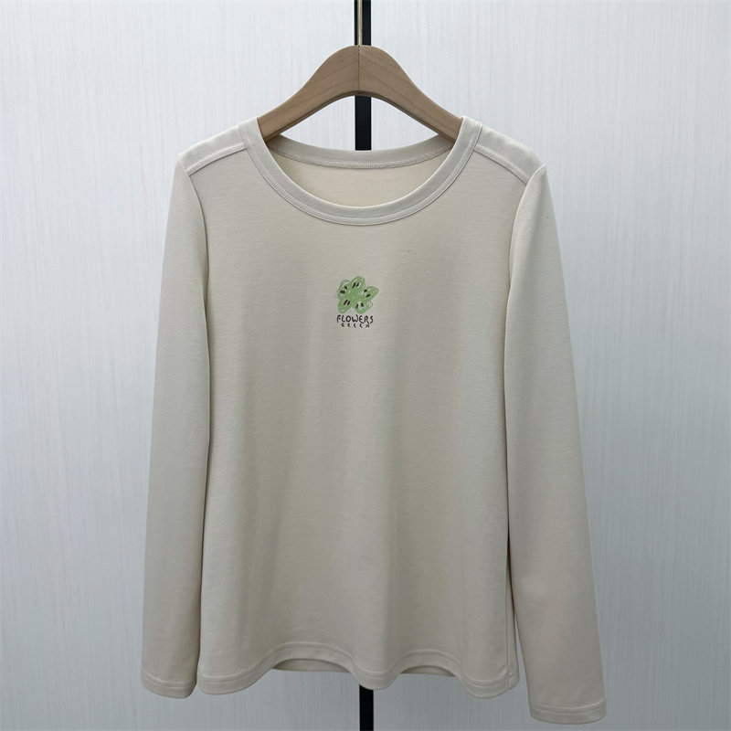 C●2026春季新品 长袖印花T恤女宽松休闲百搭显瘦打底上衣1313