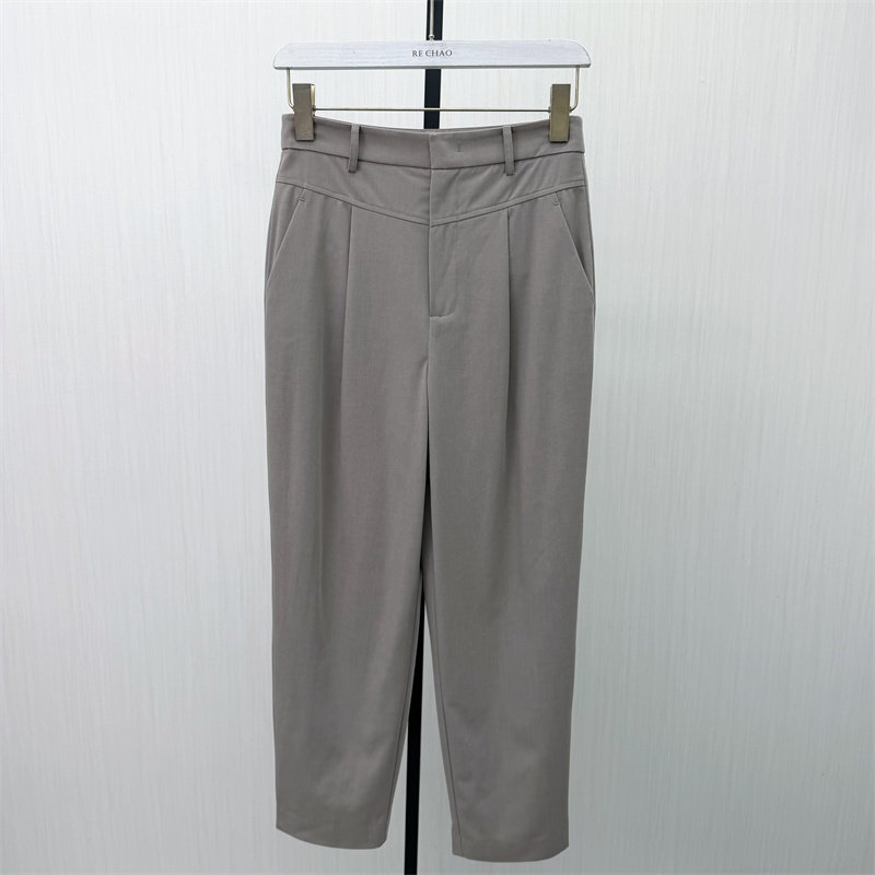 迪●2026春季新品 西装哈伦裤女高腰显瘦宽松休闲长裤烟管裤6052