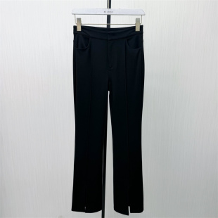 女高腰显瘦宽松休闲百搭通勤裤 迪 直筒长裤 新品 子6350 2026春季