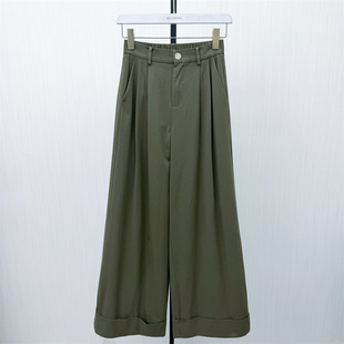 女高腰显瘦休闲宽松百搭直筒长裤 阔腿裤 新品 5279 2026春季