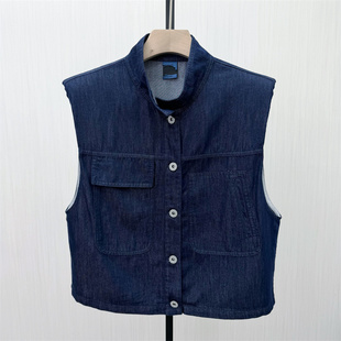 背心外套宽松休闲无袖 牛仔马甲女工装 新品 夹克3072 2026春季
