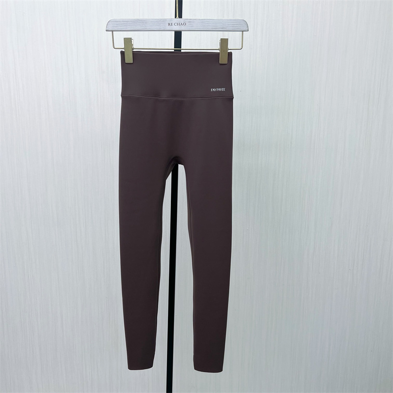 fei●2025冬季新品 瑜伽裤女弹力修身显瘦紧身直筒加绒打底长裤