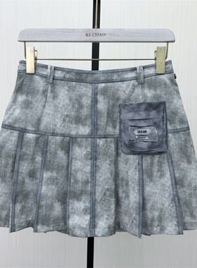 S●2026夏季新品 百褶裙短裙女设计感气质通勤a字显瘦半身裙508