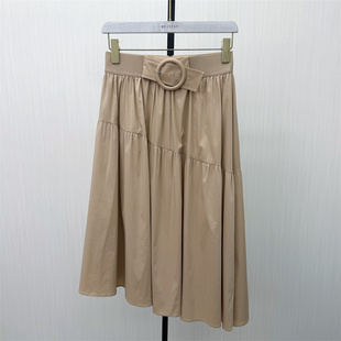 真情●2026春季新 伞裙半身裙女高腰显瘦气质百搭大摆a字裙子1512