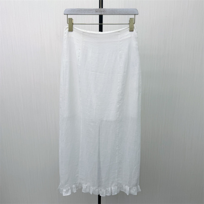 良月●2026夏季新品 花边半身裙女高腰显瘦极简舒适百搭长裙3188