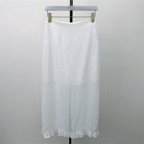 良月●2026夏季新品 花边半身裙女高腰显瘦极简舒适百搭长裙3188