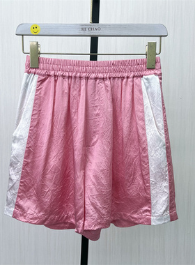 fei●2025夏季新品 运动短裤女松紧腰宽松直筒阔腿裤休闲短裤6116