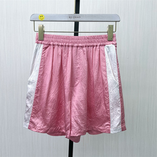 2025夏季 休闲短裤 新品 女松紧腰宽松直筒阔腿裤 6116 运动短裤 fei