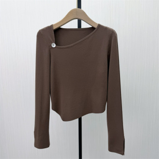 针织打底衫 新品 女弹力修身 显瘦内搭长袖 上衣191 毛衫 2026春季