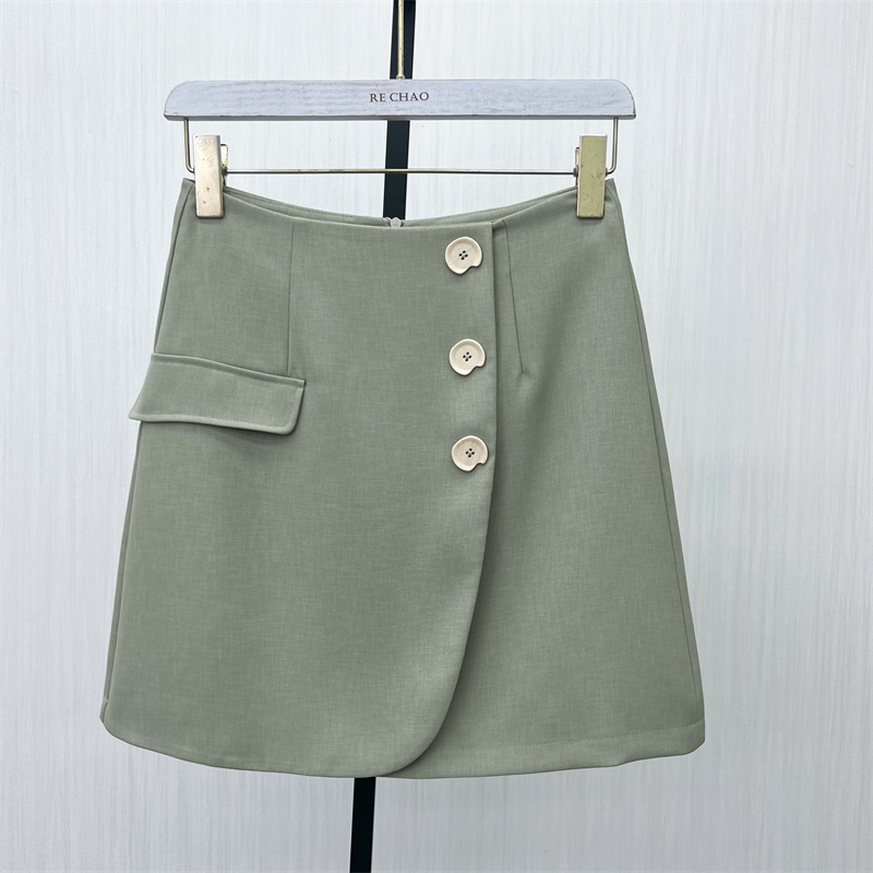 良月●2025夏季新品 西装半身裙短裙女气质通勤高腰显瘦a字裙2067