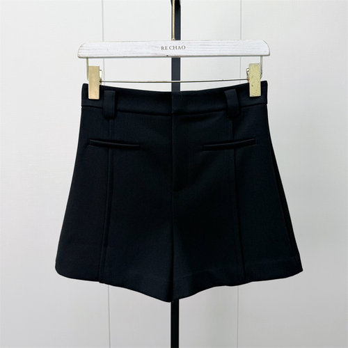 迪●2026冬季新品 西装短裤女高腰显瘦通勤百搭外穿阔腿靴裤6633