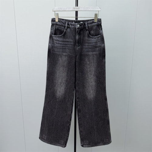 S●2026冬季新品 加绒牛仔裤女高腰显瘦宽松休闲日常百搭长裤030