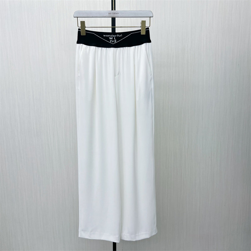 乂●2025夏季新品 阔腿裤女高腰显瘦直筒垂感拖地休闲长裤2762