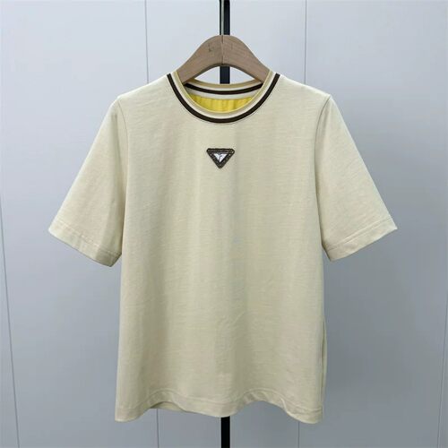 fei●2026秋季新品 纯色T恤女简约日常百搭宽松显瘦短袖上衣7113