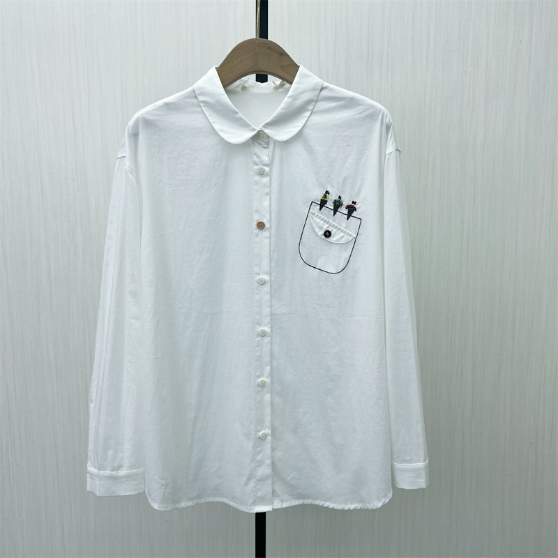 C●2025秋季新品 长袖衬衫女纯色基础宽松百搭打底内搭上衣1120