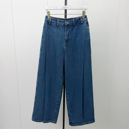 fei●2026秋季新品 阔腿牛仔裤女高腰显瘦宽松百搭休闲长裤7201