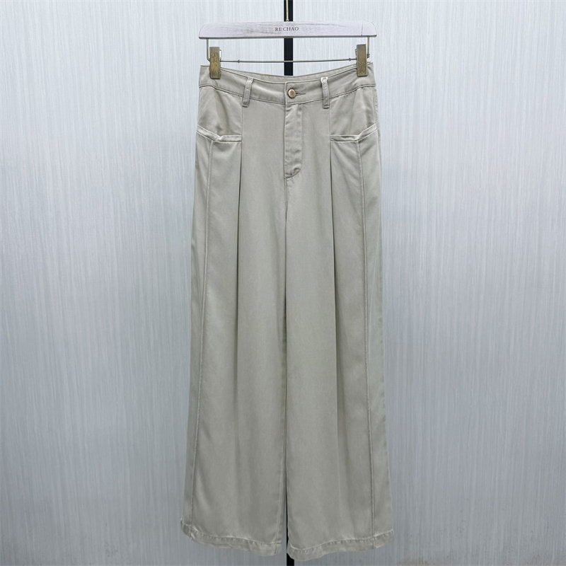 伊●2026夏季新品 阔腿牛仔裤女高腰显瘦宽松百搭休闲长裤3211