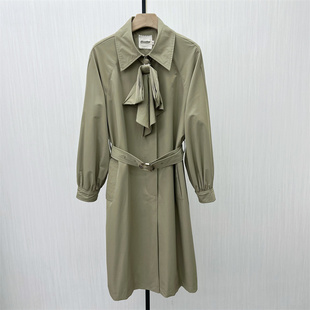 英伦风休闲通勤大衣6001 芭 2025秋季 新品 风衣外套女宽松中长款