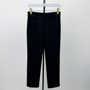 迪●2026春季新品 西装裤女高腰显瘦宽松休闲通勤直筒长裤1234