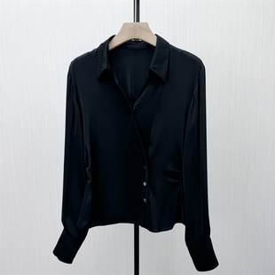 2026春季 衬衫 新品 长袖 女小众气质别致宽松打底上衣183 法式