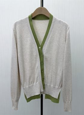 C●2026春季新品 针织开衫女气质宽松休闲简约长袖毛衫上衣2625