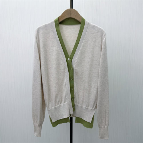 C●2026春季新品 针织开衫女气质宽松休闲简约长袖毛衫上衣2625