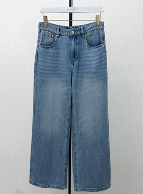 图●2026夏季新品 牛仔阔腿裤女高腰显瘦宽松直筒休闲长裤5807