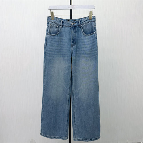 图●2026夏季新品 牛仔阔腿裤女高腰显瘦宽松直筒休闲长裤5807