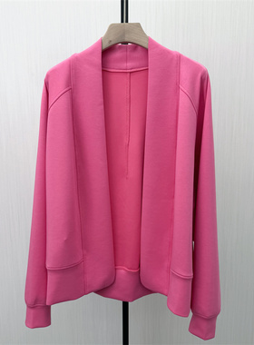 乂●2026春季新品 卫衣外套女宽松百搭休闲通勤慵懒风开衫1734