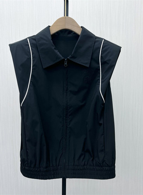 fei●2025秋季新品 无袖衬衫女宽松休闲简约百搭显瘦背心上衣7286