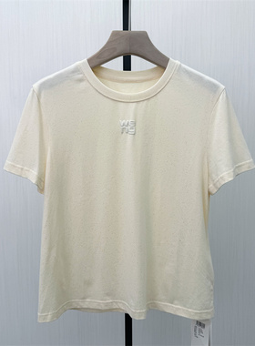 伊●2026夏季新品 纯色T恤女简约日常百搭修身显瘦短袖上衣386